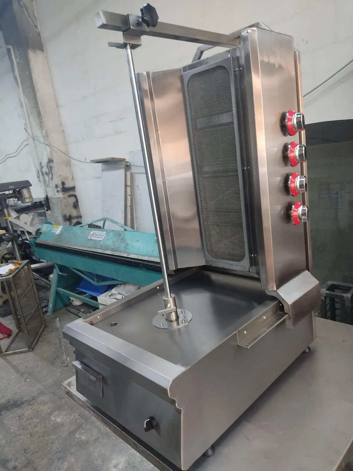 4 Radyanlı Otomatik Motorlu Set Üstü Döner Makinesi (Gazlı)